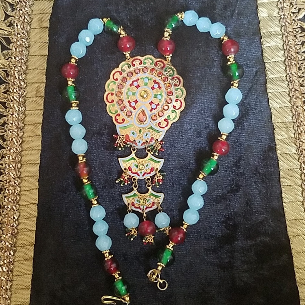 Necklace and earrings